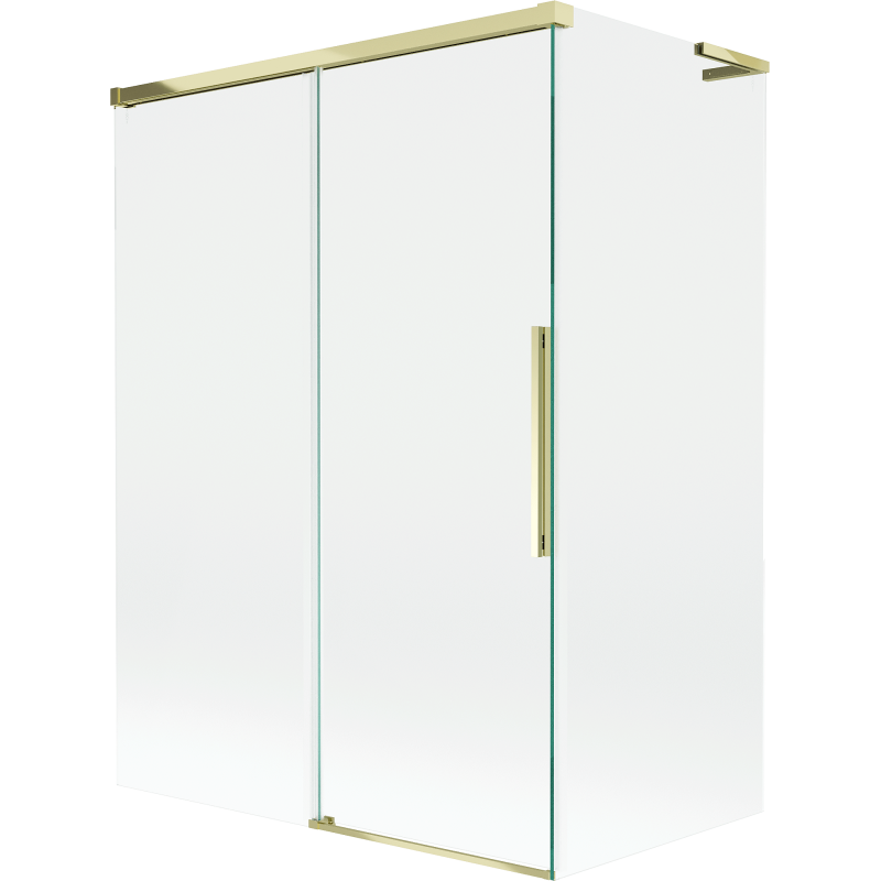Mexen Rox L bathtub screen 2-wing sliding 120 + 70 x 150 cm, transparent, gold - 8C9L-120-070-50-00