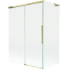 Mexen Rox L bathtub screen 2-wing sliding 120 + 70 x 150 cm, transparent, gold - 8C9L-120-070-50-00