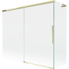 Mexen Rox L Bath Screen, 2-panel sliding 180 + 80 x 150 cm, transparent, gold - 8C9L-180-080-50-00