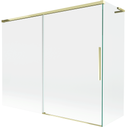 Mexen Rox L shower screen with 2 sliding panels 190 + 90 x 150 cm, transparent, gold - 8C9L-190-090-50-00