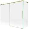 Mexen Rox L Shower Screen 2-Panel Sliding 190 + 90 x 150 cm, Transparent, Gold - 8C9L-190-090-50-00