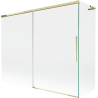 Mexen Rox L shower screen with 2 sliding panels 190 + 90 x 150 cm, transparent, gold - 8C9L-190-090-50-00