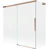 Mexen Rox L shower screen, 2-wing sliding 160 + 70 x 150 cm, transparent, rose gold - 8C9L-160-070-60-00