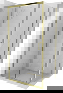 Mexen Apia sliding shower cabin 95 x 70 cm, transparent, gold - 840-095-070-50-00