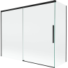 Mexen Rox 2-panel sliding shower screen 190 + 80 x 150 cm, transparent, black - 8C9-190-080-70-00