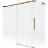 Mexen Rox L sliding bathtub screen 2-wing 160 + 80 x 150 cm, transparent, pink gold - 8C9L-160-080-60-00