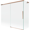 Mexen Rox L 2-panel sliding bath screen 180 + 90 x 150 cm, transparent, rose gold - 8C9L-180-090-60-00