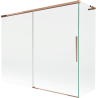 Mexen Rox L 2-panel Sliding Bath Screen 190 + 90 x 150 cm, Transparent, Rose Gold - 8C9L-190-090-60-00