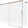 Mexen Rox L Bath Screen 2-Panel Sliding 190 + 90 x 150 cm, Transparent, Rose Gold - 8C9L-190-090-60-00