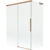 Mexen Rox L bath screen 2-wing sliding 120 + 70 x 150 cm, transparent, brushed copper - 8C9L-120-070-65-00