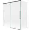 Mexen Rox 2-panel sliding bathtub screen 140 + 70 x 150 cm, transparent, gun metal - 8C9-140-070-95-00
