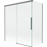 Mexen Rox sliding bath screen 2-wing 140 + 70 x 150 cm, transparent, gun metal - 8C9-140-070-95-00