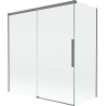 Mexen Rox 2-wing sliding bathtub screen 150 + 70 x 150 cm, transparent, gun metal - 8C9-150-070-95-00