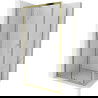 Mexen Apia extendable shower cubicle 100 x 80 cm, Transparent, Gold - 840-100-080-50-00