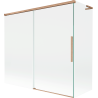 Mexen Rox L 2-panel sliding bathtub screen 170 + 70 x 150 cm, transparent, brushed copper - 8C9L-170-070-65-00