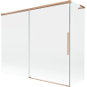 Mexen Rox L shower screen 2-wing sliding 190 + 80 x 150 cm, transparent, brushed copper - 8C9L-190-080-65-00