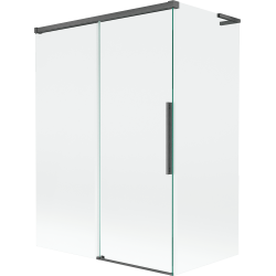 Mexen Rox L 2-panel sliding bathtub screen 120 + 70 x 150 cm, transparent, gun gray brushed - 8C9L-120-070-66-00