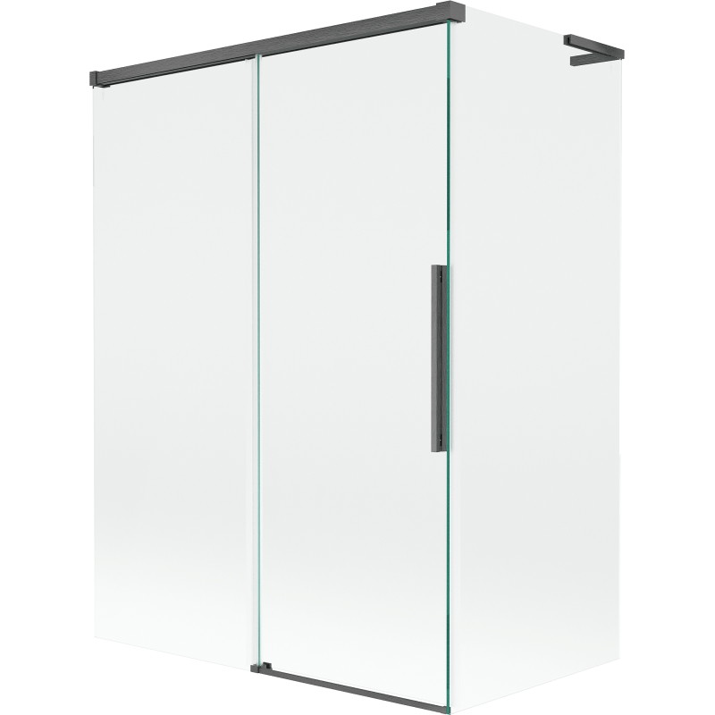Mexen Rox L 2-panel sliding bathtub screen 120 + 70 x 150 cm, transparent, gun gray brushed - 8C9L-120-070-66-00