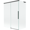 Mexen Rox L 2-panel sliding bathtub screen 120 + 70 x 150 cm, transparent, gun gray brushed - 8C9L-120-070-66-00