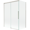 Mexen Rox 2-Panel Sliding Bath Screen 120 + 70 x 150 cm, Transparent, Brushed Nickel - 8C9-120-070-97-00