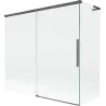 Mexen Rox L 2-panel sliding bath screen 170 + 80 x 150 cm, transparent, brushed gun gray - 8C9L-170-080-66-00