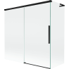 Mexen Rox L shower screen 2-wing sliding 160 + 80 x 150 cm, transparent, black - 8C9L-160-080-70-00
