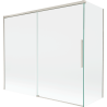 Mexen Rox shower screen 2-wing sliding 180 + 80 x 150 cm, transparent, brushed nickel - 8C9-180-080-97-00