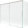 Mexen Rox 2-panel sliding shower screen 190 + 80 x 150 cm, transparent, brushed nickel - 8C9-190-080-97-00