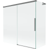 Mexen Rox L 2-panel sliding shower screen 160 + 80 x 150 cm, transparent, gun metal - 8C9L-160-080-95-00