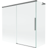 Mexen Rox L 2-panel sliding bathtub screen 170 + 80 x 150 cm, transparent, gun metal - 8C9L-170-080-95-00