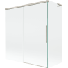 Mexen Rox L shower screen 2-part sliding 150 + 70 x 150 cm, transparent, brushed nickel - 8C9L-150-070-97-00