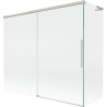Mexen Rox L Bath Screen 2-Panel Sliding 180 + 90 x 150 cm, Transparent, Brushed Nickel - 8C9L-180-090-97-00