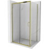 Mexen Apia sliding shower enclosure 120 x 70 cm, transparent, gold - 840-120-070-50-00