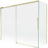 Mexen Rox sliding shower screen 2-panel 190 + 90 x 150 cm, transparent, gold - 8C9-190-090-50-00