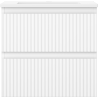 Mexen Rivel bathroom cabinet 50 cm with Otis washbasin, 2 drawers, ribbed, white matte - 91A20-05047-2-BFF01-W18M01