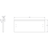 Mexen Rivel 50 cm Bathroom Cabinet with Sink Otis, 2 Drawers, Ribbed, Gray Matte/White Matte - 91A20-05047-2-BFF62-W18M01