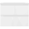 Mexen Rivel bathroom cabinet 60 cm with Otis sink, 2 drawers, fluted, white matte - 91A20-06047-2-BFF01-W18M01