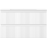 Mexen Rivel bathroom cabinet 80 cm with Otis basin, 2 drawers, ribbed, white matte - 91A20-08047-2-BFF01-W18M01
