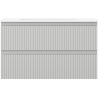 Mexen Rivel bathroom cabinet 80 cm with Otis sink, 2 drawers, grooved, gray matte/white matte - 91A20-08047-2-BFF62-W18M01