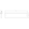 Mexen Rivel bathroom cabinet 90 cm with Otis sink, 2 drawers, fluted, gray matte/white matte - 91A20-09047-2-BFF62-W18M01