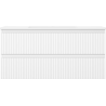 Mexen Rivel 100 cm Bathroom Cabinet with Otis Sink, 2 Drawers, Grooved, White Matte - 91A20-10047-2-BFF01-W18M01