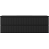Mexen Rivel bathroom cabinet 140 cm with Otis sink, 2 drawers, grooved, black matte - 91A20-14047-2-BFF71-W18M71