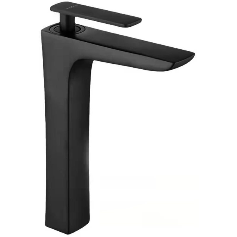 Mexen Indus high washbasin tap, black - 744610-70