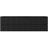 Mexen Rivel bathroom cabinet 160 cm with Otis sink, 2 drawers, fluted, matte black - 91A20-16047-2-BFF71-W18M71