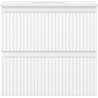Mexen Rivel bathroom cabinet 50 cm with Vela washbasin, 2 drawers, grooved, white matte - 91A20-05047-2-BFF01-W23M01
