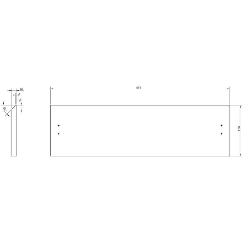 Mexen Rivel bathroom cabinet 70 cm with Vela sink, 2 drawers, fluted, gray matte/white matte - 91A20-07047-2-BFF62-W23M01