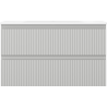 Mexen Rivel bathroom cabinet 80 cm with Vela sink, 2 drawers, grooved, grey matte/white matte - 91A20-08047-2-BFF62-W23M01
