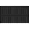 Mexen Rivel bathroom cabinet 80 cm with Vela sink, 2 drawers, grooved, black matte - 91A20-08047-2-BFF71-W23M71