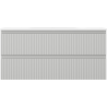 Mexen Rivel 100 cm Bathroom Cabinet with Vela Sink, 2 Drawers, Ribbed, Matte Gray/Matte White - 91A20-10047-2-BFF62-W23M01