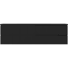 Mexen Rivel bathroom cabinet 160 cm with Vela sink, 2 drawers, grooved, black matte - 91A20-16047-2-BFF71-W23M71